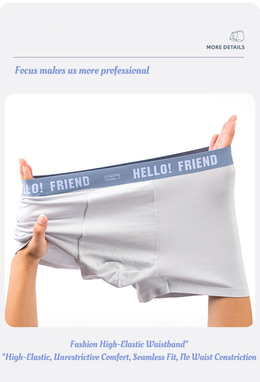 Hello Modal Printed Men's Underwear 6-Pack Comfortable Breathable Fashionable Trendy