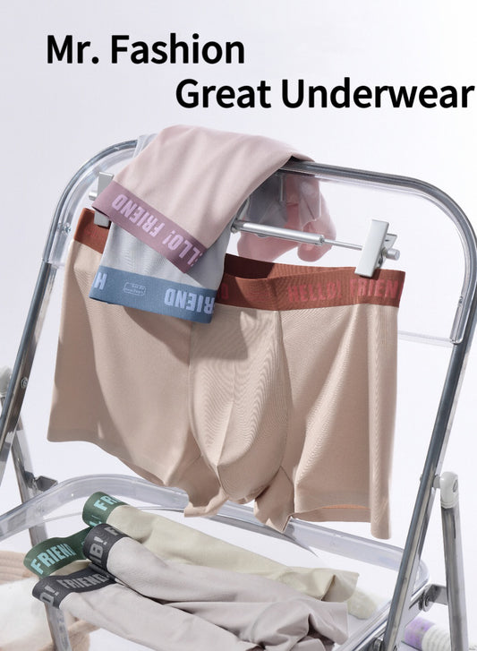 Hello Modal Printed Men's Underwear 6-Pack Comfortable Breathable Fashionable Trendy